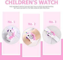 Load image into Gallery viewer, Slap Bracelet Watch 1 Set Slap Watch -Shape Slap Watch Cartoon Bracelet Necklace for Girl Girls&#39; Watches
