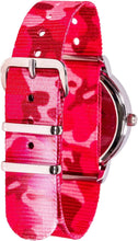Load image into Gallery viewer, Learn the Time Past/To Girls Watch Pink Camo #ERW-WP-PT-PC
