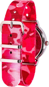 Learn the Time Past/To Girls Watch Pink Camo #ERW-WP-PT-PC