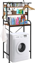 Load image into Gallery viewer, 3 Tier Storage Rack over Laundry Machine Industrial Bathroom Shelf Freestanding Washer Dryer Organiser Rack over the Toilet Rack Laundry Storage Shelves 70X40X155Cm
