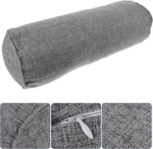 Load image into Gallery viewer, Round Neck Pillows round Cervical Roll with Removable Washable Cover Neck Roll Pillows Lumbar Pillow Ergonomically Designed for Head Neck Back Legs
