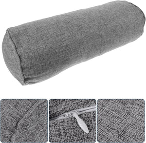 Round Neck Pillows round Cervical Roll with Removable Washable Cover Neck Roll Pillows Lumbar Pillow Ergonomically Designed for Head Neck Back Legs