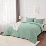 Quilt Cover Set Super King Size - Premium 1800TC Ultra-Soft Microfiber Cotton-Like Texture Super King Duvet Cover Set, Breathable and Cozy, 1 Duvet Cover with Buttons Closure and 2 Pillowcase (Super King,Sage Green)