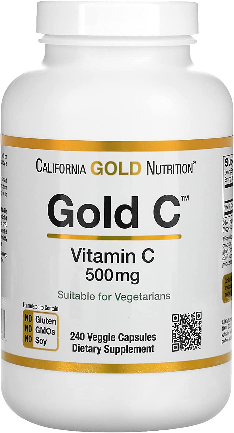 Gold C Vitamin C 500 Mg 240 Veggie Caps