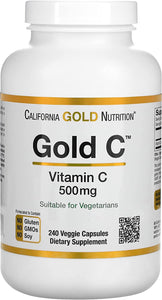 Gold C Vitamin C 500 Mg 240 Veggie Caps