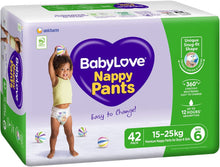 Load image into Gallery viewer, Babylove Nappy Pants Size 6 (15-25Kg) | 84 Pieces (2 X 42 Pack)
