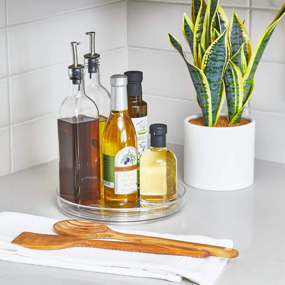 Interdesign Linus Plastic Herb Rack, Small Size, Clear