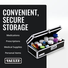 Load image into Gallery viewer, Locking Medicine Storage Box, 3.75 X 11.88 X 5.25 Inches, Black (VZ03480)
