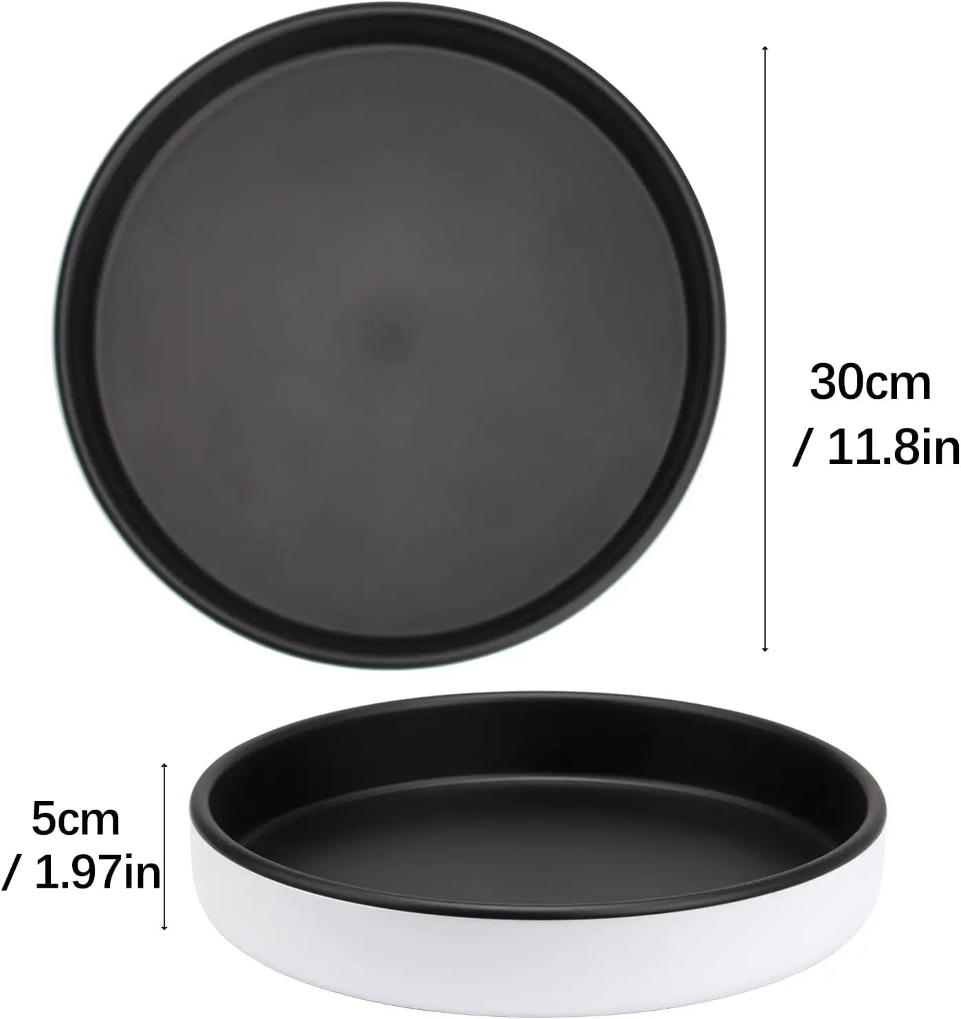 Lazy Susan Turnable 30Cm / 11.8In Large Lazy Susan Organiser for Pantry Storage Rustproof Black 360° Spice Rack for Kitchen Countertop