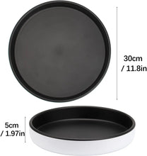 Load image into Gallery viewer, Lazy Susan Turnable 30Cm / 11.8In Large Lazy Susan Organiser for Pantry Storage Rustproof Black 360° Spice Rack for Kitchen Countertop
