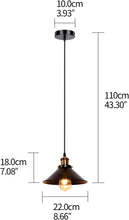 Load image into Gallery viewer, Industrial Retro Black Iron Kitchen Restaurant Bar Balcony Hanging Pendant Light (3 Pack)
