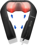 Neck Back Massager with Adjustable Straps and Heat, Ideal Gifts, Shiatsu Shoulder Neck Massager with 3D Massage of Deep Tissue, Muscle Pain Relief for Neck, Back, Shoulder, Waist, Legs, Office Chair and Home Use