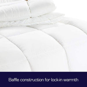800GSM Ultra Warm Winter Microfibre Quilt/Doona/Duvet (Queen)