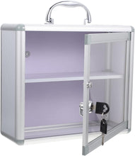 Load image into Gallery viewer, Medication Storage Case 1 Set Multi-Layer Medicine Box with Lock Office Accessories Car Lock Box Emergency Storage Box Locking Storage Box Wall-Mounted Locking Box Handle

