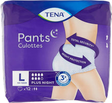 Load image into Gallery viewer, Night Pants, Unisex, Heavy Incontinence (Pack of 12), Large 12 Count, Pack of 12
