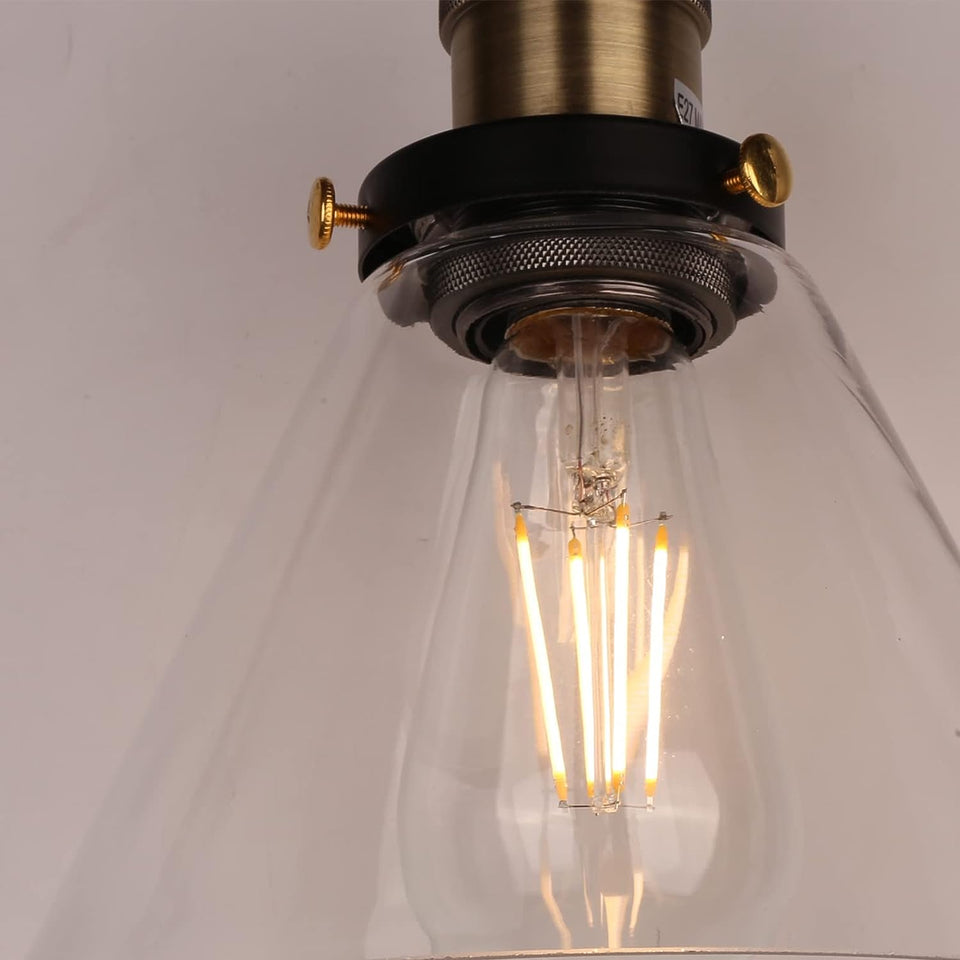 Modern Kitchen Pendant Light Creative Black Copper Sphere Pendant Lamp, Single Vintage Pendant Light for Kitchen Island Dining Room Dining Table Hallway (Black1)