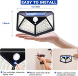 10 Packs Solar Lights Outdoor, Efficient Wireless Motion Solar Sensor Lights with 3 Light Modes, IP65 Waterproof Solar LED Light for Garden, Patio, Driveway Path Outdoor Scene