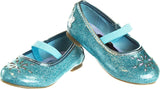 Frozen Elsa Minnie Mouse Shoes - Girls Mary Jane Flats - Kids Jelly Character Princess Dress up Costume Ballet Ballerina Flower School Party Flats Slip on (Pink/Blue) (Toddler/Little Kid)