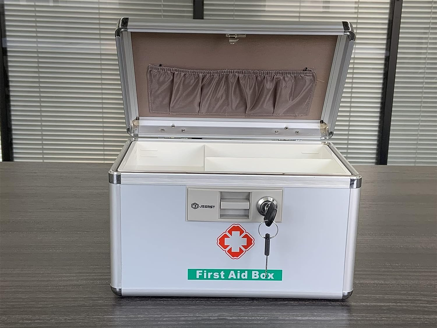 Locking Medicine Box - New Version Medical Box with Drugs Storage for Home Use, 11.4 X 8.1 X7.4 Inches, New(Mc14020)