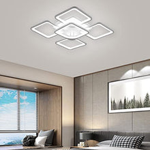 Load image into Gallery viewer, Modern Ceiling Light,Led Chandelier Flush Mount,Square Shape White Ceiling Light for Living Room Bedroom,72W/Cool White
