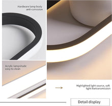Load image into Gallery viewer, Modern LED Ceiling Light,28.3&quot; Flush Mount Ceiling Lamp,50W Dimmable Metal Ceiling Chandelier Lighting Fixture for Living Room Bedroom Dining Room Office Hallway Aisle
