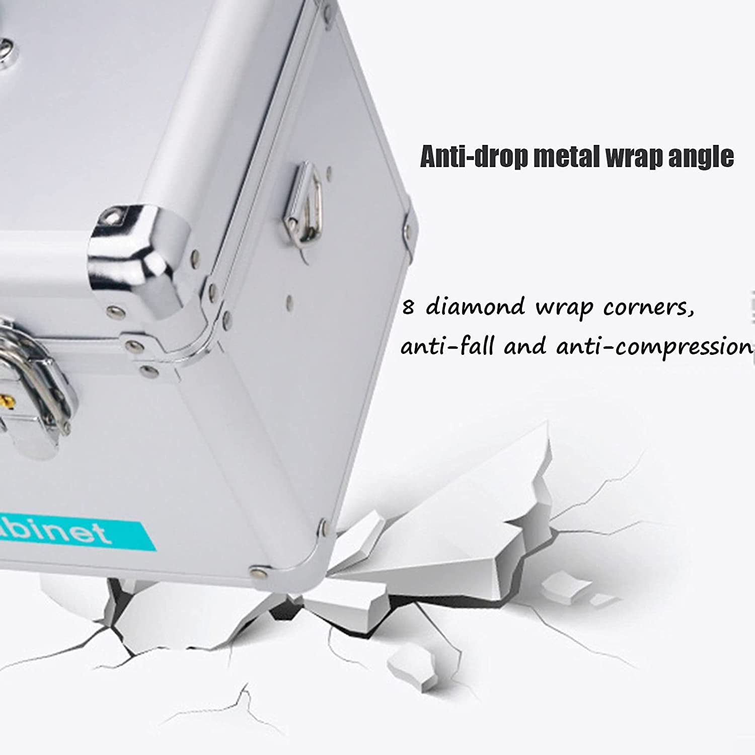 Medical Storage Box,With Two Safety Locks,Portable Storage Travel Kit Box with Removable Tray and Handle,Medical Supplies Box for Business,School,Car or Home,12In