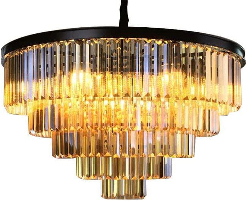 16 Lights Large Crystal Chandeliers D80Cm H50Cm Modern Luxury Flush Mount Ceiling Light Fixture 3 Colors Hanging Pendant K9 Smoky Gray Crystal Chandeliers for Dining Living Room Bedroom Entryway