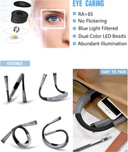 Load image into Gallery viewer, LED Neck Reading Light, Book Light for Reading in Bed, 3 Colors, 6 Brightness Levels, Bendable Arms, Rechargeable, Long Lasting, Perfect for Reading, Knitting, Camping, Repairing
