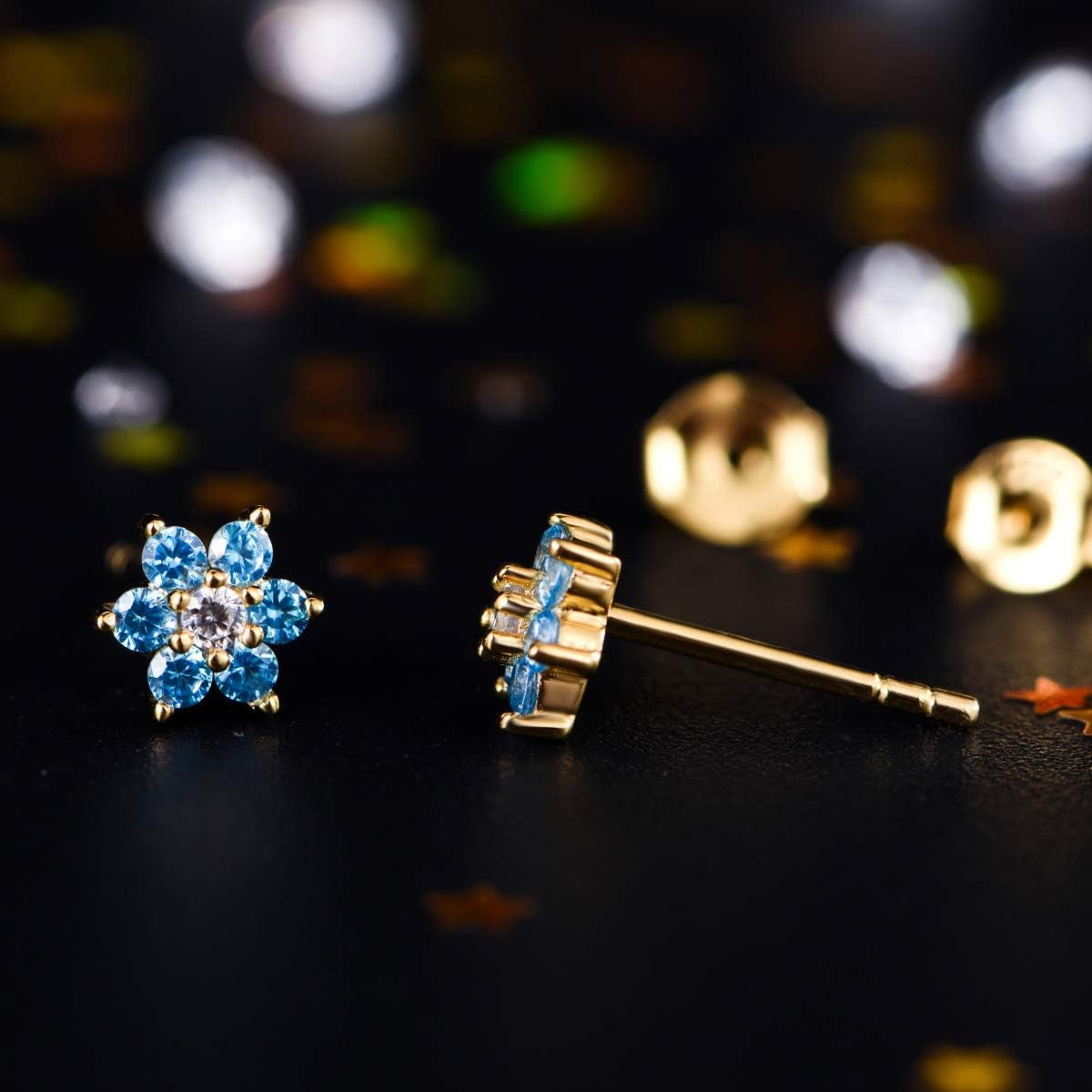 Hypoallergenic Kids Stud Earrings 925 Sterling Silver Gifts for Little Girls (Nickel Free)