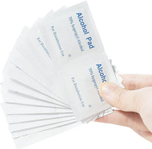Load image into Gallery viewer, Alcohol Prep Pads,Aolvo Alcohol Wipes Individually Wrapped,Ideal for Cleaning, Sterilizing Skin,Small Wounds,Electronics,Lens,Nail Remove, Pack of 100
