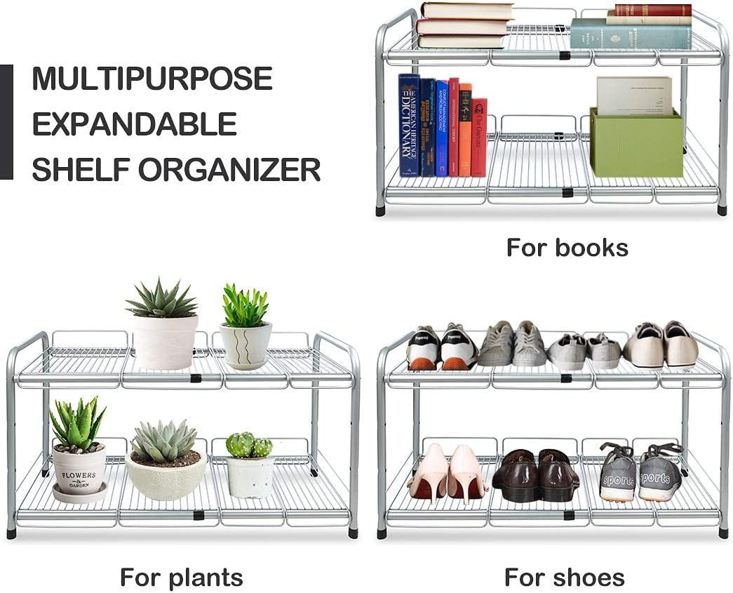 under Sink 2-Tier Expandable Cabinet Organiser Storage Shelf