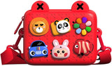 Kids Crossbody Toddler Purse Cute Shoulder Messenger Bags Children Handbag for Boys Girls Removable DIY Cartoon Deco