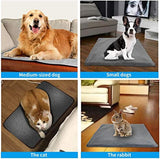 Pet Heating Pad AU Plug, Electric Heating Mat for Dogs Cats 45 X 45 Cm with 4 Timer and 9 Temperature Levels Electric Blanket Chew Resistant Cable and Removable Crystal Velvet Cover