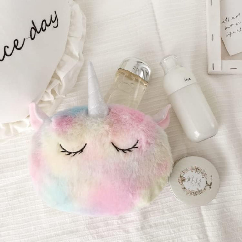 Girls' Unicorn Handbag Shoulder Bag Princess Crossbody Bag Mini Satchel Gifts for Girls Toddler Kids