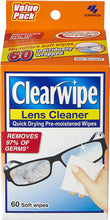 Load image into Gallery viewer, Lens Cleaner Alcohol Pre Moist Glasses Cleaning Wipe, 60 Count
