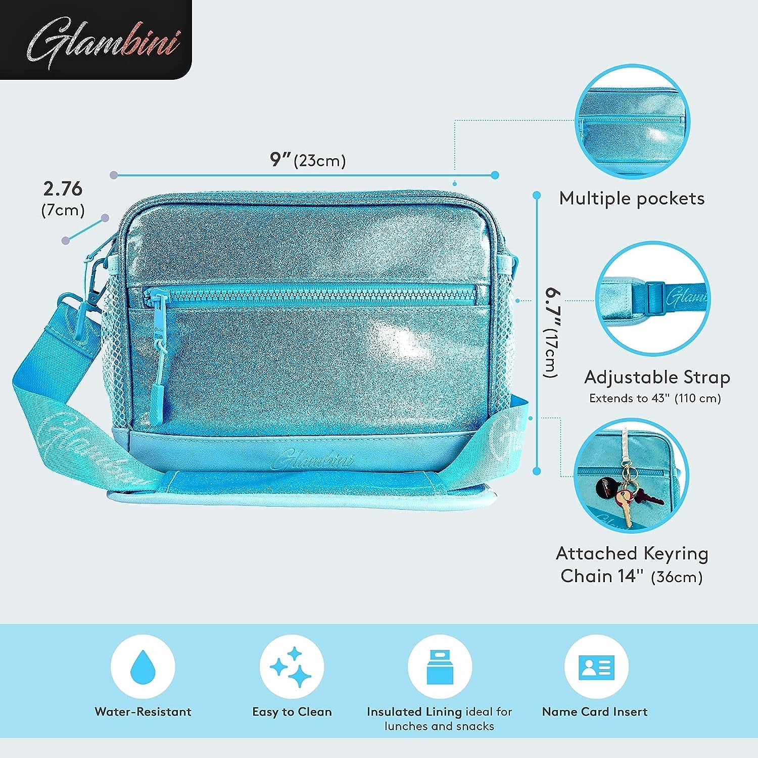 Small Messenger Bag for Kids, Mini Crossbody Bags for Girls Boys, Small Kids Lunch Bag, Mini Shoulder Bag