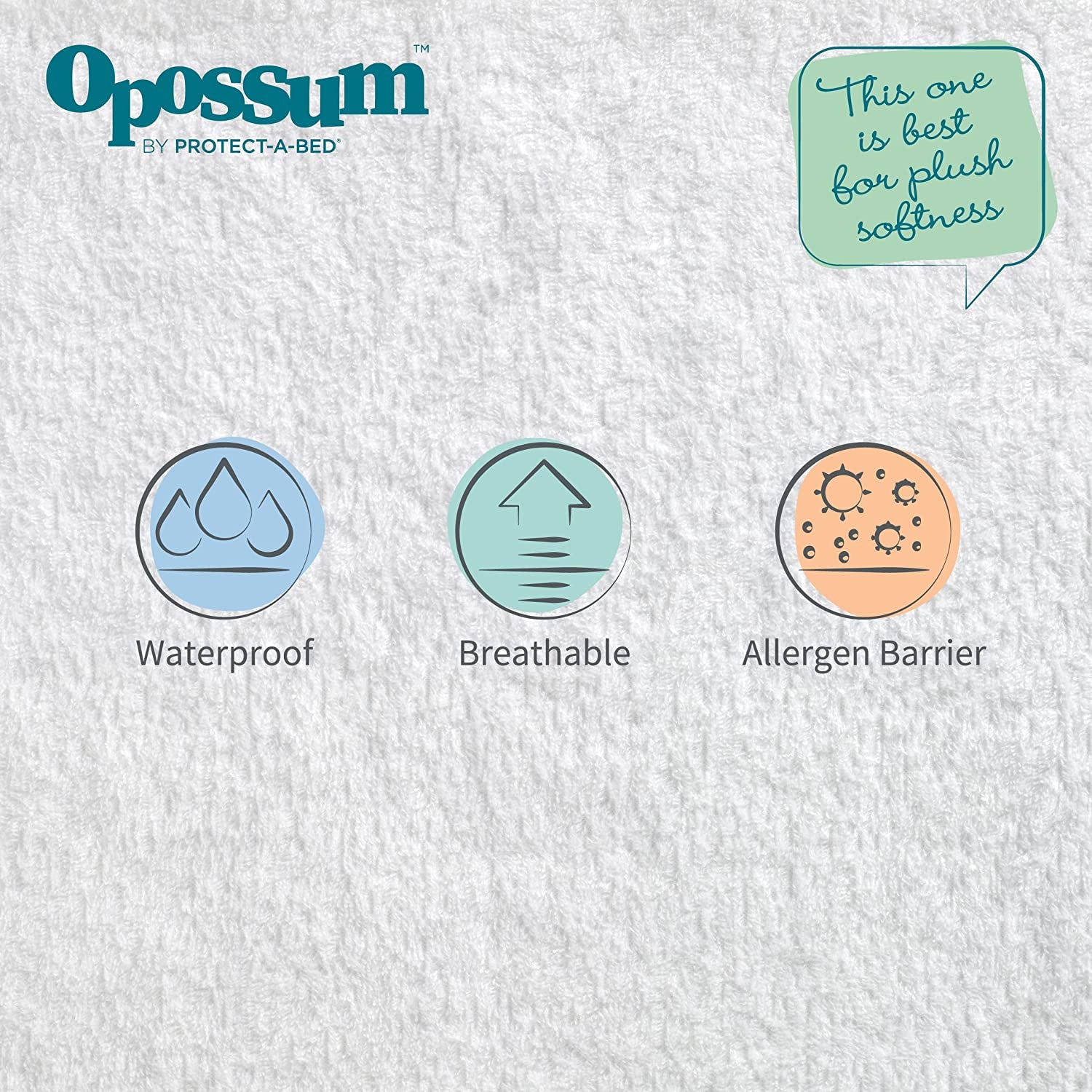 Soft Plush Waterproof Fitted Mattress Protector with Bonus Pillow Protectors, Queen Bed Size