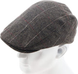 Mens Plaid Flat Berets Hat Newsboy Cabbie Duckbill Caps Fedora Adjustable Vintage Hiking Cycling Drivers Winter Warm Accessories for Birthday Gifts