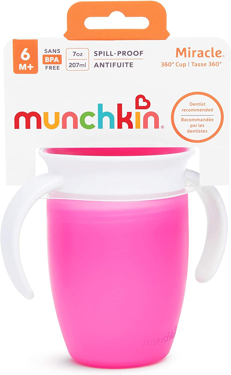Miracle 360 Degree Trainer Cup, 207 Ml Capacity (Colours May Vary - Green, Pink, Orange, Blue)