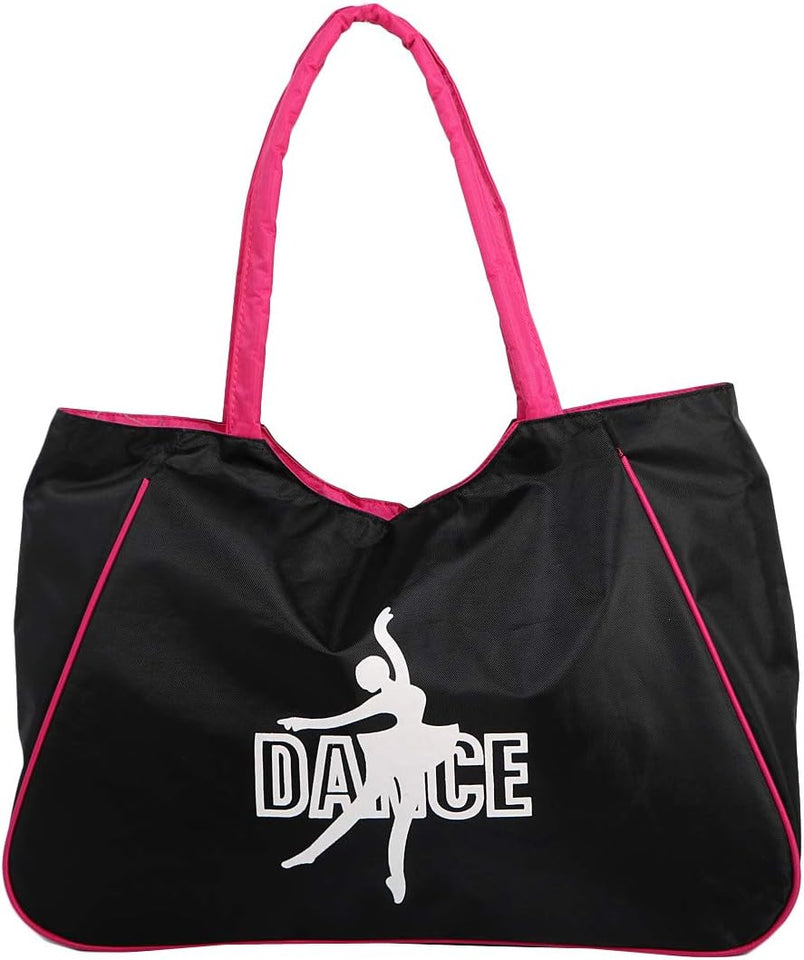 Girl'S Water Resistant Ballet Dance Shoulder Bag Handbag + Beauty Pouch