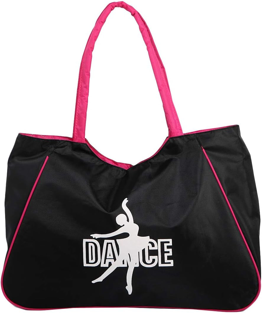 Girl'S Water Resistant Ballet Dance Shoulder Bag Handbag + Beauty Pouch