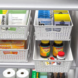 Simplehouseware 2 Tier Bathroom Organizer Tray Pull-Out Sliding Drawer/Under-Sink Storage, White