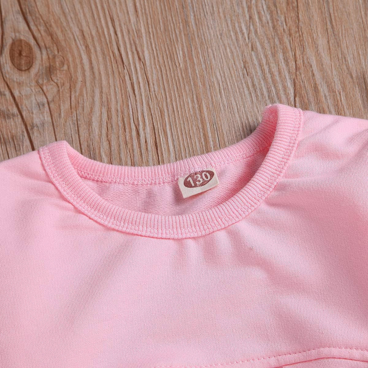 Toddler Girls Clothes Winter Warm Long Sleeve Tops+Long Pants Set