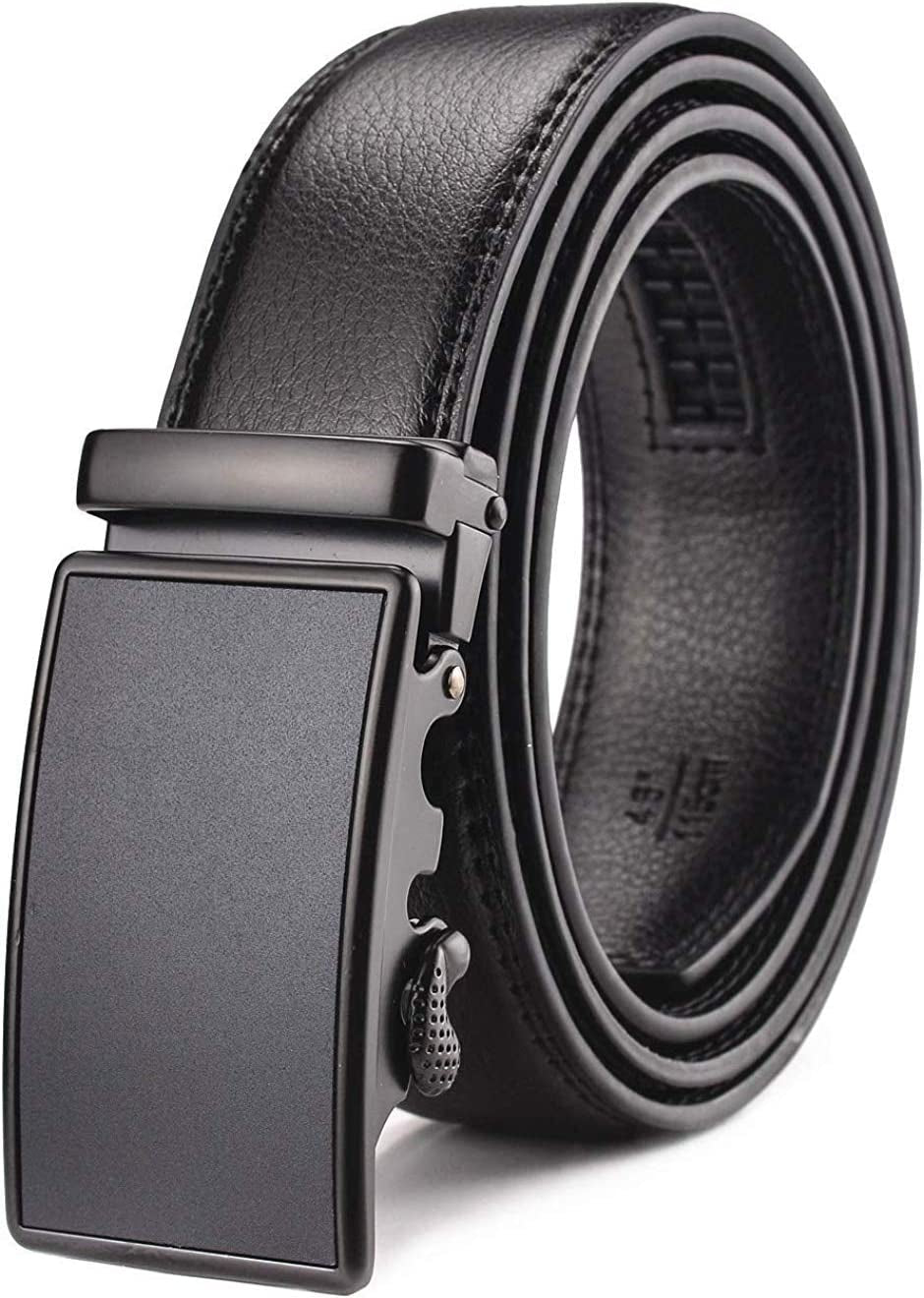 Adjustable Slide Belt for Men'S Dress Casual Pant 1 3/8",Size Adjustable, Trim to Fit
