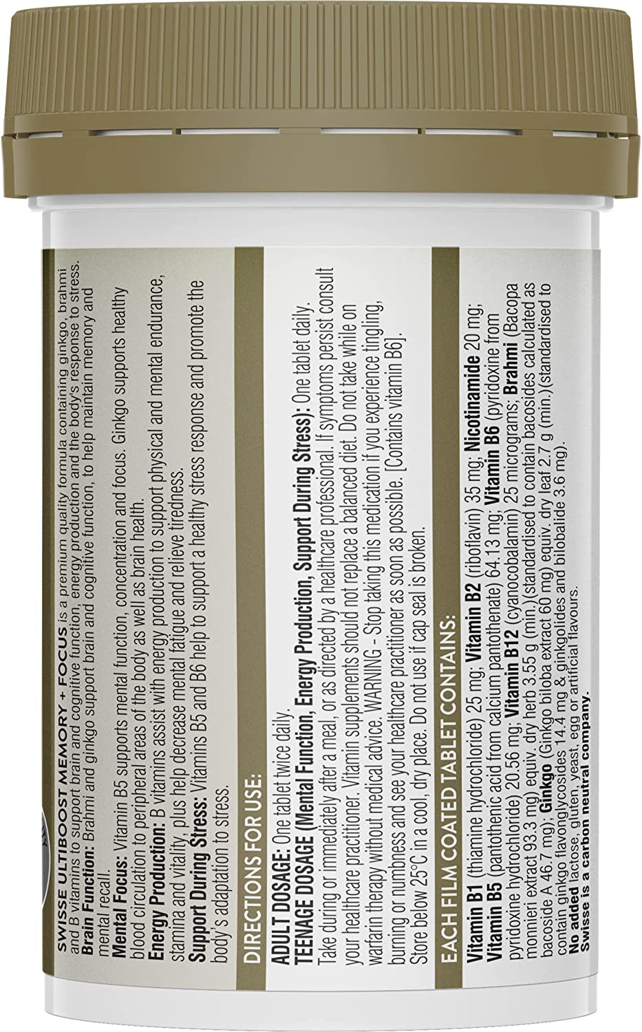 Ultiboost Memory + Focus, 50 Tablets