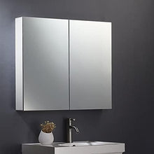 Load image into Gallery viewer, Pencil Edge Wall Hung Bathroom Toilet Shower Mirror Cabinet, Shaving Cabinet, Makeup Mirror, Vanity Mirror, Storage Wall Mirror 750 X 720 X 150Mm
