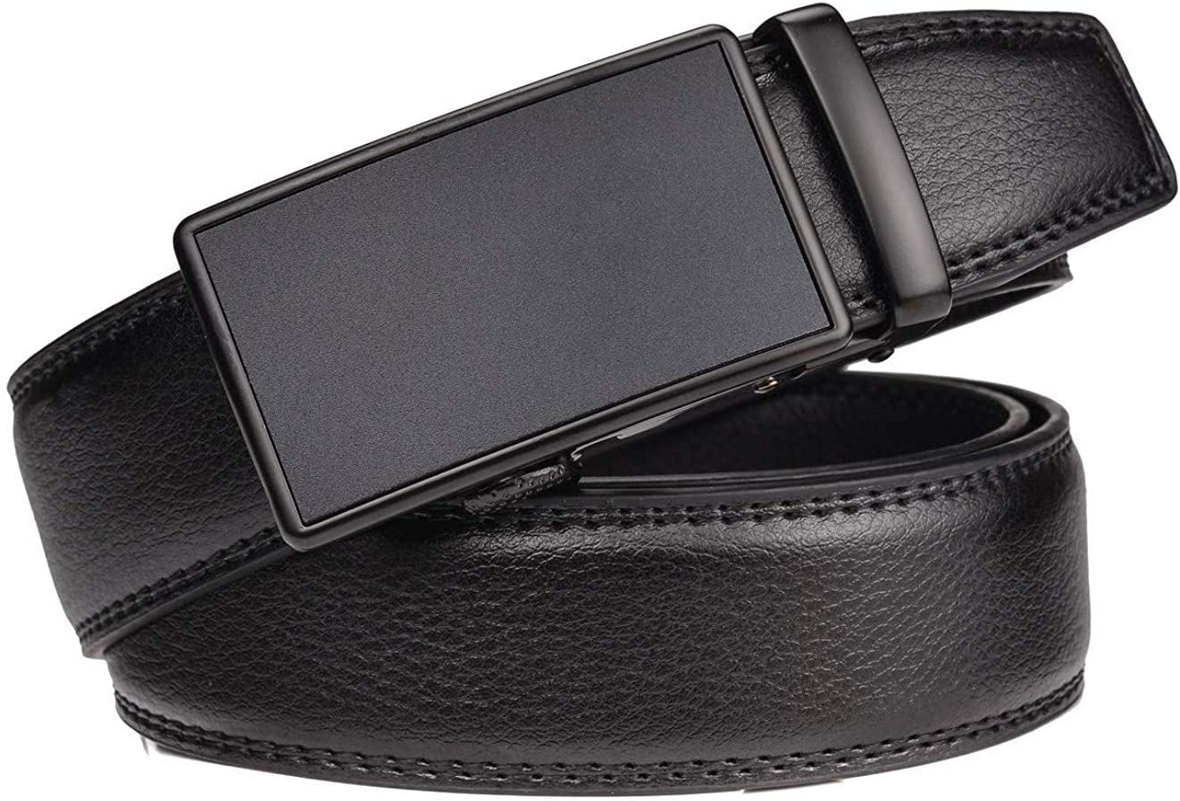 Adjustable Slide Belt for Men'S Dress Casual Pant 1 3/8",Size Adjustable, Trim to Fit
