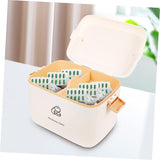 Box Medicine Storage Large Makeup Case First Aid Container Cosmetic Cases for Traveling Time Lock Box Household Medicine Box Storage Box with Lock Medicine Cabinet Cosmetics Box
