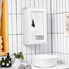 Load image into Gallery viewer, Wall Mounted Bathroom Cabinet, 2-In-1 over the Sink Cabinet W/Adjustable Shelf for 3 Heights &amp; Single Mirror Door, Medicine Cabinet for Bathroom Living Room Entryway Kitchen, White

