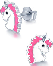 Load image into Gallery viewer, Hypoallergenic Kids Stud Earrings 925 Sterling Silver Gifts for Little Girls (Nickel Free)
